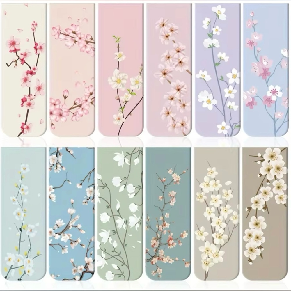Floral Magnetic Bookmarks Set - Picture 3 of 4